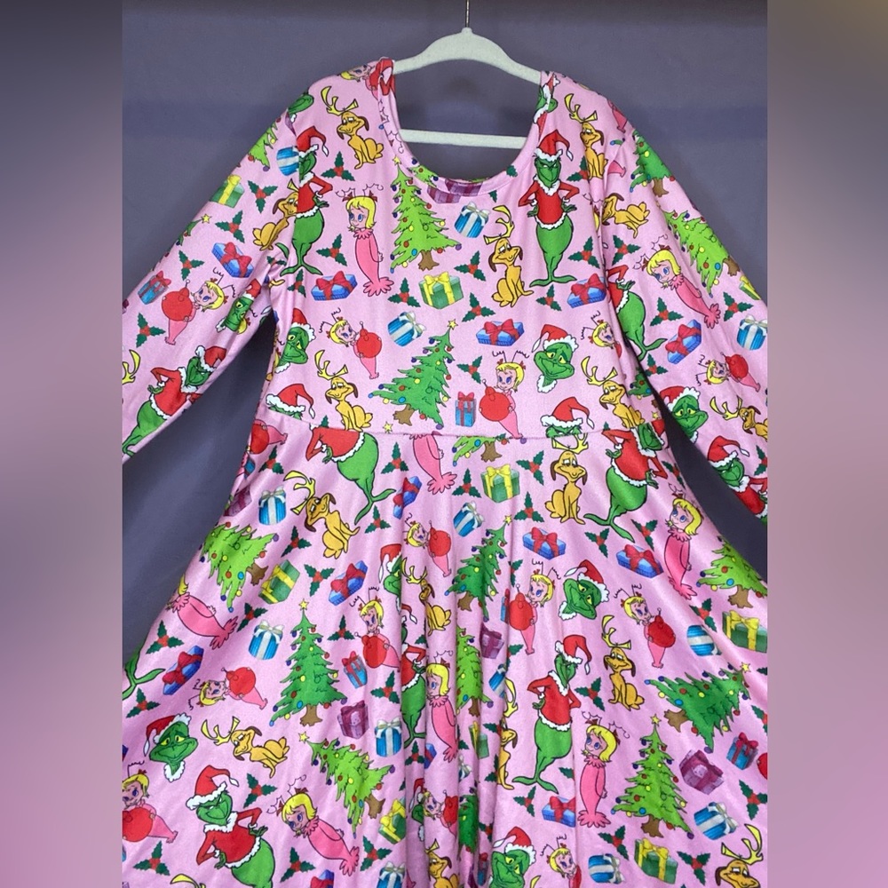 Twirling 🎁Grinch Dress 🎄👗